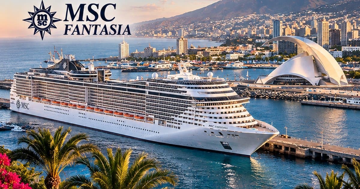 MSC Fantasia nel porto di Santa Cruz de Tenerife