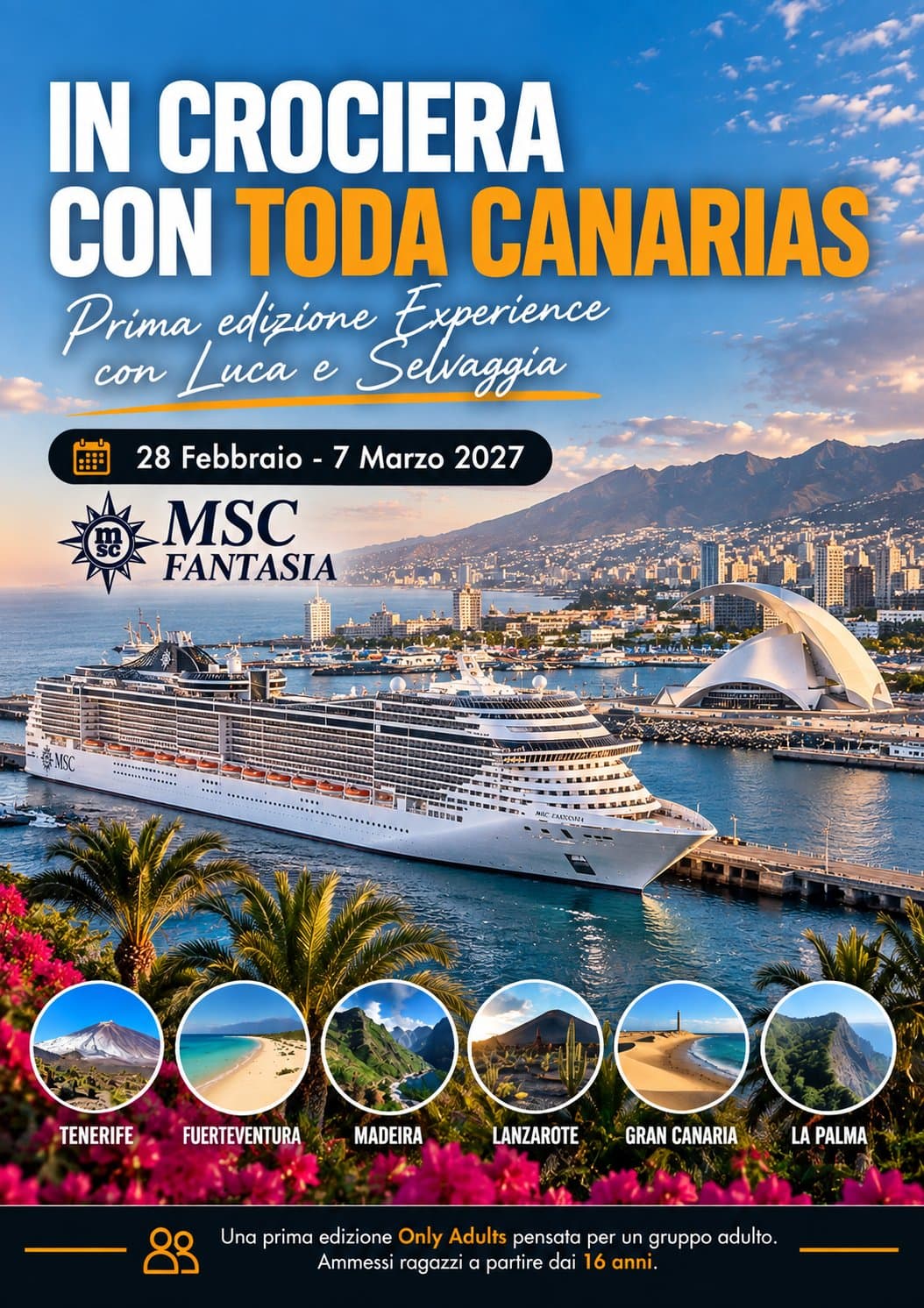 Locandina «In crociera con Toda Canarias»